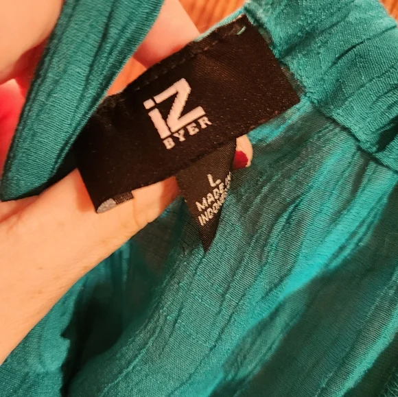 ๐3/$10 Iz Byer Women's Blue Dressy Tank Top - Picture 4 of 8